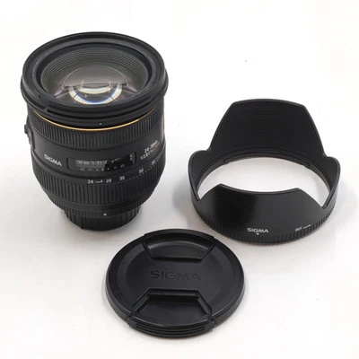 Lente zoom Sigma 24-70 mm f/2,8 EX DG HSM con capucha | Montaje F | Negro Foto 1 de 4