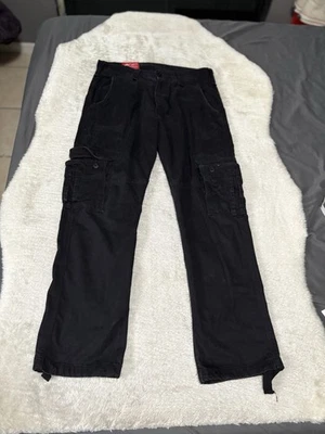 Jordan Craig Men’s Black Cargo Streetwear Pants Size 32x32 Faded - Image 1 of 4