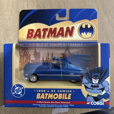 Corgi Batman 1950's DC Comics Batmobile 1:43 Die-Cast 77314 NIB (0118) - Image 1 of 2