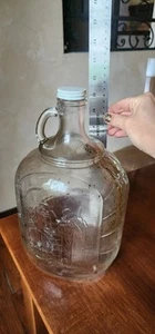 Jarra de cerveza de vino de vidrio de 1 galón de colección Moonshine tarro Monks control de calidad 1905? - Imagen 1 de 14