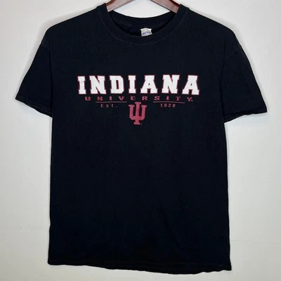 Indiana University Hoosiers Black Graphic Tee Men’s M (Gildan) - Image 1 of 4
