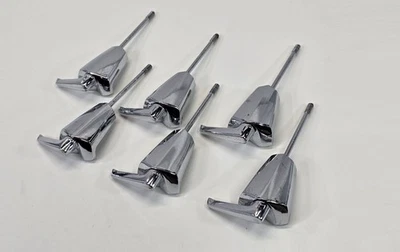 Premier Bass Drum Tension T-Rod & Claw Vintage 60s-70s Elite Diamond Chrome 6pcs - Image 1 of 4