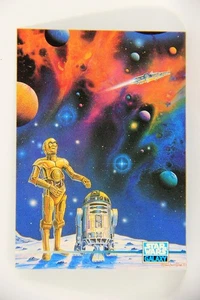 Star Wars Galaxy 1995 Trading Card #291 C-3PO And R2-D2 Artwork ENG L019653 - Picture 1 of 2