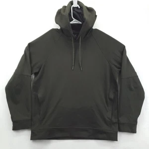 Lululemon Hoodie Mens Large Olive Green Pullover Raglan Wool Blend Athletic - Picture 1 of 10