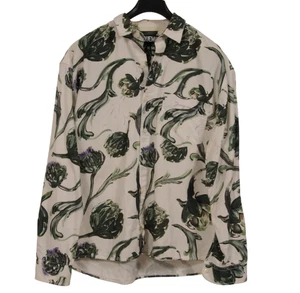 Jacquemus Mens Artichoke Print La Chemise Simon Shirt 48 Med White Cotton Linen - Picture 1 of 10