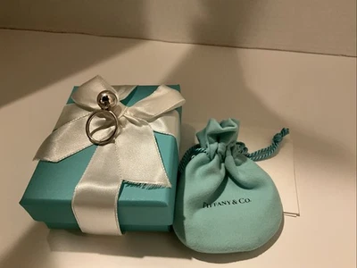 Tiffany & Co. 925 серебро 12 мм HardWear мяч кольцо Sz. 7 - Изображение 1 из 4