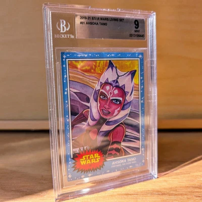 Ahsoka Tano #81 BECKETT 9 MINT Topps Star Wars Living Set Card The Clone Wars - Image 1 of 4