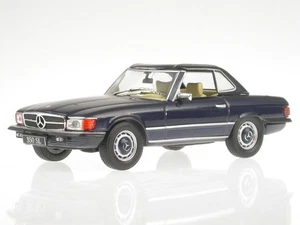 Mercedes R107 350 SL blue Hardtop diecast model car Altaya 1/43 - Picture 1 of 5