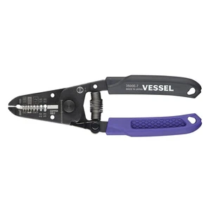 VESSEL Wire Stripper, can strip two wires at once,0.65/0.9/1.2/1.6/2.0mm 3500E-7 - Picture 1 of 4
