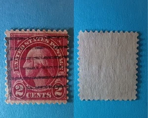 1928 Scott 634a 2¢ Carmine George Washington Type II – Used Stamp, Sharp Detail, - Picture 1 of 1