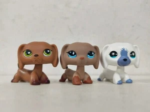 3 Stck./Posten Littlest Pet Shop Figur LPS Dackel Hund #139#518ooak#408 Kinderspielzeug - Bild 1 von 6