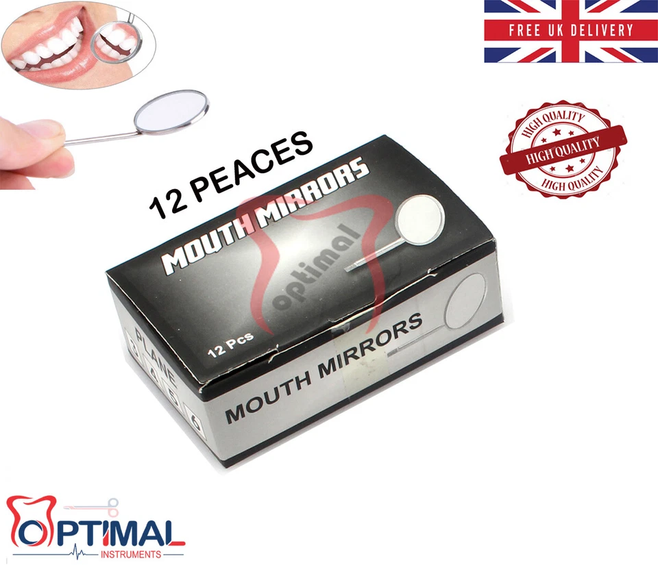 OPTIMAL DENTAL Periodontal Dental Mouth Mirror Heads No.5 Magnifying
