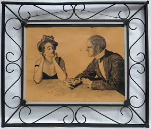 CHARLES DANA GIBSON 1867 -1944 GIBSON GIRL ILLUSTRAZIONE DISEGNO 13 1/2" X 10" - Foto 1 di 8