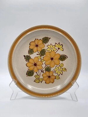 Plato vintage Kilncraft International para servir 12" PEKO SY 6040 naranja floral Foto 1 de 4