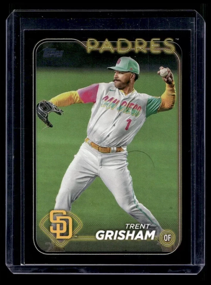 2024 Topps #157 Trent Grisham Black 9 /73 San Diego Padres - Image 1 of 1