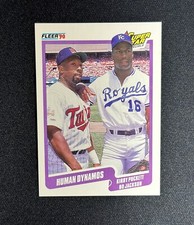 1990 Fleer Bo Jackson - Kirby Puckett #635 Super Star  Card Royals Twins HOF