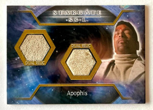 Stargate SG-1 Season 8 Case Topper Dual Relic Card C35 Apophis