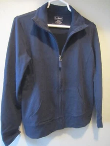 Chaqueta ligera LL Bean Outdoors para mujer pequeña regular cremallera completa calentamiento azul marino - Imagen 1 de 5