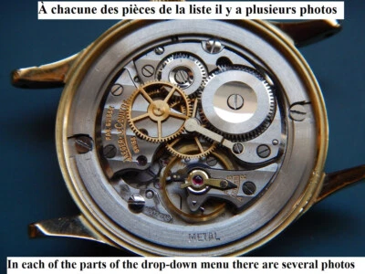 PIECES ORIGINALES AUTHENTIQUES PARTS JAEGER LECOULTRE 480 483 800/C - Image 1 of 4