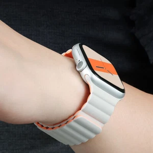Magnetic Silicone Loop Band Strap For Apple Watch Ultra 9 8 7 6 5 41/44/45/49mm - Picture 1 of 54