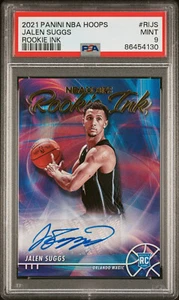 2021-22 NBA Hoops "Rookie Ink" Jalen Suggs #RI-JS Rookie RC Auto. PSA 9 - Picture 1 of 2