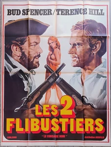 AFFICHE 120X160/LES DEUX FLIBUSTIERS/BUD SPENCER/TERENCE HILL/BLACKIE THE PIRATE - Imagen 1 de 1