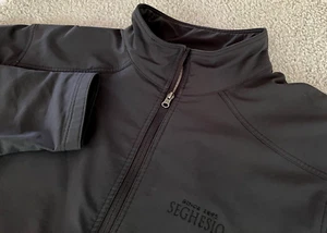 SUNCRUZ Full Zip Jacket Men's XXL Black Zip Pockets Poly Shell/Fleece Lined Warm - Picture 1 of 14