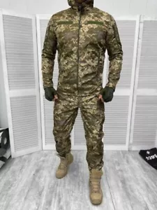 Taktischer Anzug Pixel Softshell Herbst Gr. M - Bild 1 von 8