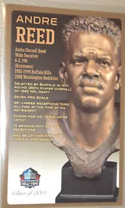 PRO FOOTBALL HALL FAME "INDUCTEE BUST POSTCARD: ANDRE REED," Class of 2014, New - Picture 1 of 3