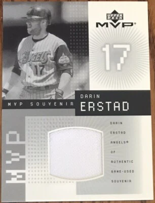 2002 Upper Deck MVP Game Souvenirs Jersey Darin Erstad #JDE Anaheim Angels - Image 1 of 2