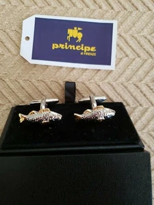 CHRISTIE'S LONDON FISCH MANSCHETTENKNÖPFE GEKAUFT IN ITALIEN - Bild 1 von 3