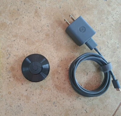 Google Chromecast Audio Media Streamer - RUX-J42 (Black) - Image 1 of 2