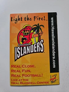 ES23 Hawaiian Islanders 2002 AF2 Arena Football Pocket Schedule - Star Markets - Picture 1 of 2