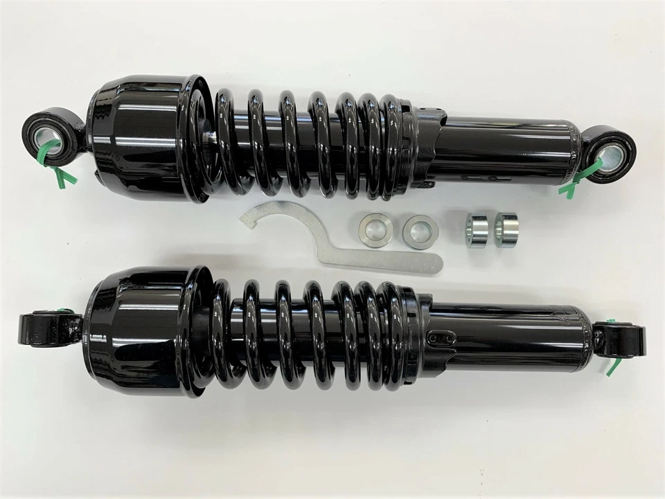 Harley 12.75 英寸宽 Super Glide Street Fat Bob 重型黑色减震器 80 - 2017 — 第 1/1 张图片