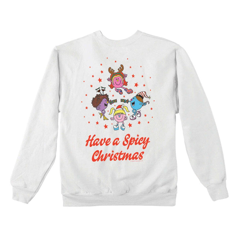 MR MEN LITTLE MISS Mr Men Christmas Jumper Little Miss Spice Girls X-Mas Longsleeve Sweater Top