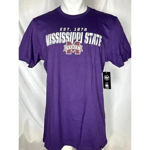 Mississippi State Bulldogs '47 Brand Men's Purple Gameday T-Shirt NWT - Picture 1 of 11