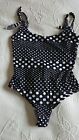 Lovely spotty swimsuit by Sielei,size 34B black/white