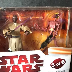Star Wars TLC Geonosis Arena Showdown Mace Windu Battle Droid Commander 3 of 6 - Picture 1 of 10