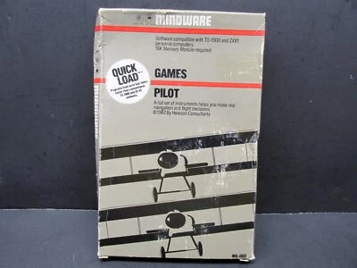 Pilot, Timex Sinclair & Sinclair ZX-81, Mindware 1983, CIB, Never Used - Image 1 of 4