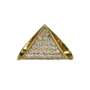Ciondolo da donna in oro giallo 14 carati con zirconi scorrevoli, 3,5 gr - Foto 1 di 5