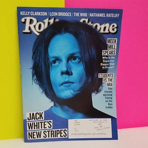 JACK WHITE's NEW STRIPES 2018 Rolling Stone Magazine Meek Mill Issue 1309/1310 - Imagen 1 de 8