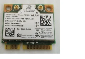 Intel 7260HMW PCI-E Card Dual band wireless-AC 7260 867Mbps 802.11ac Wifi BT 4.0 - Picture 1 of 5