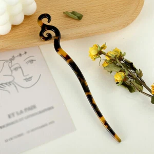 Chinese Style Hairpin Metal Hair Stick Hair Chopsticks Charm Chignon Pin - Picture 1 of 42
