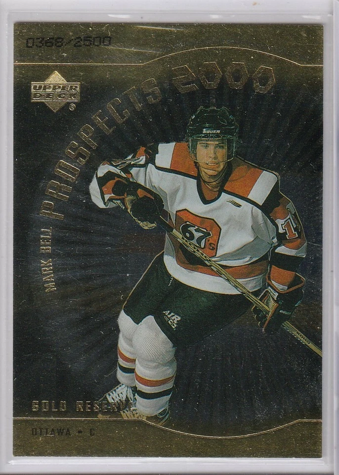 Mark Bell 1999-00 Upper Deck Gold Reserve 0368/2500 - Image 1 of 2