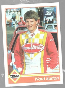1992 Traks Ward Burton 27 NASCAR Racing Card