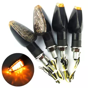 4xMotorcycle Dirt Bike Dual Sport Turn Signal LED Light Blinker For Honda Suzuki - Bild 1 von 10