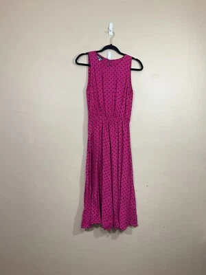 Maxi Vestido De Colección Para Mujer Lunares 10 Rosa Negro Años 90 Fiesta Barbie Mujer Retro Foto 1 de 4