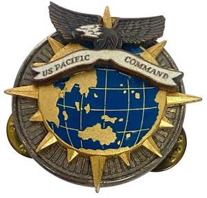 Vintage Genuine U.S. Air Force US Indo-Pacific Command Metal Military Pin Badge - Picture 1 of 9