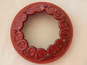 Yankee Candle Illuma Lid Jar Topper Burgundy: Antique Style - Bild 1 von 5
