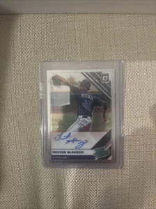2019 Panini Donruss Optic - Rated Prospects Signatures #RPS-TM Triston McKenzie - Picture 1 of 2